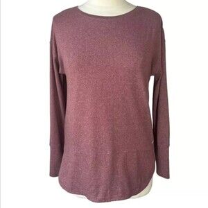 APANA - WOMEN'S PINK LONG SLEEVE ATHLETIC TOP - SIZE S